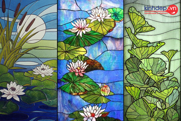 Những mẫu tranh kính hoa sen độc đáo tại kinhdep.vn Nhung-mau-tranh-kinh-hoa-sen-dep-sang-trong-1